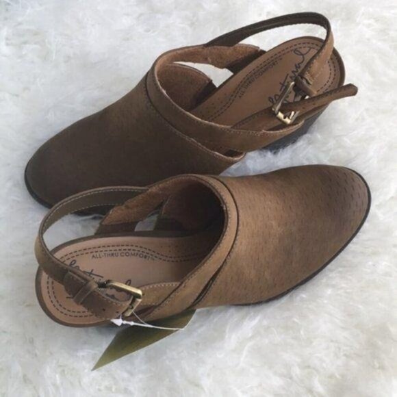 New Natural Soul Tally Olive Ankle Strap Shoes Size 8.5 M - Picture 3 of 7